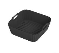 Tapete de silicona para hornear compatible con freidoras de aire AF140 AF141, horno, microondas, vaporizador, no reutilizable, apto para lavavajillas, forro de cocina BPA (negro)