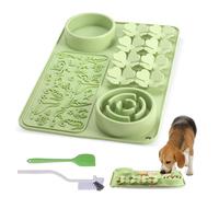 Tapete de silicona para lamer perros y gatos - Cuenco de alimentación lenta para perros, tapete antideslizante para razas grandes y pequeñas, comedero de rompecabezas y tapete de olfateo para