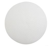 Tapete de silicona resistente al calor para olla arrocera, quemado, para almohadilla de prueba, forro de olla de vapor comercial, grueso, blanco, 33 cm (18 cm)