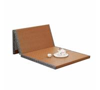 Tapete de tatami japonés plegable para futón, colchón plegable, color marrón, para suelo, colchón plegable, ideal para meditación, yoga, sala zen, salón japonés (tamaño: 80 x 200 cm)