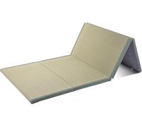 Tapete de tatami tradicional japonés,Estera De Tatami Tradicional Japonesa,4 pliegues,firme y cómodo,colchón de futón con hierba verde 100% natural,Ideal Para Meditación Yoga Zen Habitación(200x90x3.5