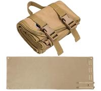 Tapete de Tiro de 79x30 Pulgadas, tapete de Tiro Oxford Plegable Impermeable con asa para Caza, Campamento y Campo al Aire Libre, Caqui, 200x75 cm