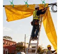 Tapete De Trabajo Grande Seguridad contra Impactos, Manta Aislante para Mantenimiento Aparamenta, Transformador, Lámina Protectora para Todo Tipo Clima(10kv-15.7x15.7inch/40x50cm)