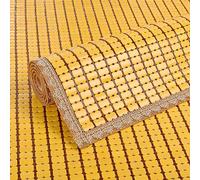 Tapete de verano refrescante de bambú, antideslizante, transpirable, almohadilla de aire acondicionado natural para cama, sofá, silla y asiento de coche, tamaño personalizado (70 x 150 cm / 2.3x4.9ft)