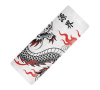 Tapete de yoga con estampado tradicional de dragón chino con símbolo de poder, antideslizante, de 1 mm de grosor, para hombres, antideslizante, con funda para bolsa de yoga, tapete para ejercicio, 71