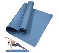 Tapete De Yoga Esteras de Yoga EVA 4MM espesor, estera deportiva antideslizante for Fitness, manta for ejercicio y equipo gimnasia Pilates(DEEP BLUE)