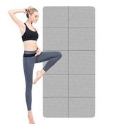 Tapete de yoga grueso | Tapete de yoga antideslizante para el hogar | Almohadilla de estiramiento gruesa plegable para estudio y gimnasio para uso doméstico con mayor comodidad y durabilidad