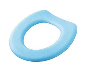 Tapete elástico suave - Gancho y bucle, protector resistente no absorbente, protector de tapa fácil de limpiar, suministro de viaje portátil | Decoración estética duradera gris azul para inodoros
