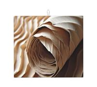 Tapete elegante para secar platos de cocina, patrones personalizados únicos, material de poliéster, absorbente y antideslizante, perfecto para encimeras y fregaderos, textura arrugada