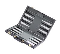 Tapete Enrollable de PU para Juego de Backgammon, Tablero y Juego de ajedrez para Viajes Aire Libre, Camping, Fiestas Familiares