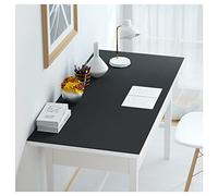 Tapete Escritorio Cuero Grande Alfombrilla Ratón Impermeable Alfombrilla Escritorio Antimanchas Alfombrilla Mesa Escritorio Estera de Protección Tapete Mesa Comedor Oficina(Size:60×110 cm,Color:Negro)