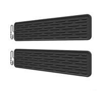Tapete escurridor de silicona grande de 55 cm, resistente al calor (negro | Material de silicona gruesa, resistente al calor hasta 230 °C, protege los mostradores, tamaño de 55 cm, color gris