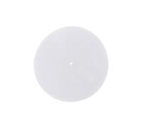 Tapete giratorio de lana, tapete giratorio de 7 pulgadas antiestático para discos de vinilo, accesorios de tocadiscos, equipo de afinación profesional para mejorar el sonido (blanco)