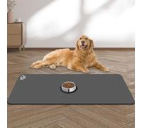 Tapete Grande de alimentación para Mascotas, 39.3 x 15.7 Pulgadas, Absorbente, de Secado rápido, para Cuenco de Comida y Agua, Antideslizante, sin Manchas, dispensador de Agua para Mascotas