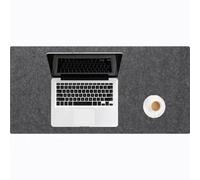 Tapete grande de fieltro para escritorio, teclado de ratón, protector de escritorio, resistente a los arañazos, antideslizante, para oficina, hogar, trabajo, estudio, accesorios de escritorio (gris