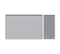 Tapete grande de silicona para café de 60 x 40 cm, resistente al agua, con parte trasera de goma, escurridor de platos para encimera de cocina, accesorios para cafetera espresso, gris (gris A)