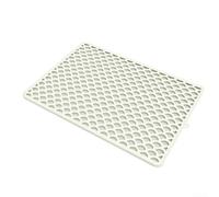 Tapete grande para secar platos, 45,7 x 33,0 cm, reutilizable, color gris | Diseño de doble capa, absorción rápida de agua, base antideslizante, apto para lavavajillas, se adapta a fregaderos estándar