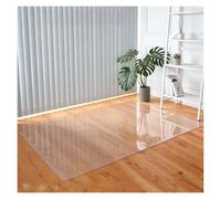 Tapete grande transparente para escritorio, 1 x 2,5 m / 3.3x8.2ft, protector de suelo de oficina para suelos de madera y alfombras, elegante cubierta de superficie para debajo de escritorios