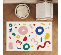 Tapete impermeable para interiores de diseño único, antideslizante, antiincrustante, con respaldo de goma, tapete para gatear para niños, mascotas, gatos (estilo 4,50 x 80 cm)