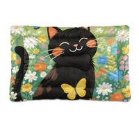 Tapete lavable para cama de perro con pintura al óleo, suave, antideslizante, para perros medianos/grandes, 36 x 24 pulgadas