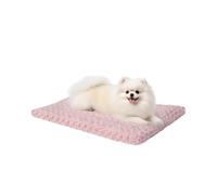 Tapete lavable reversible para jaula de perro, suave y esponjoso, colchón de dormir para perros grandes, jumbo, medianos y pequeños, 29 x 18 pulgadas, rosa