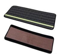 Tapete luminoso para escalera de RV con agarre antideslizante y respaldo automático, material resistente al desgarro construido para uso en exteriores, cubiertas de escalones fáciles de limpiar con
