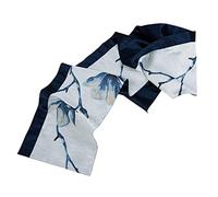 Tapete Mesa Comedor Bandera De Mesa China Moderna, Cama Jacquard Azul, Villa, Empaque Suave Cotidiano(30X220cm)
