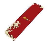 Tapete Mesa Comedor Camino De Mesa Estilo Chino Único, Té Zen Y Bandera , Largo Clásico Uso Cotidiano(A,87 Inches)