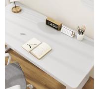 Tapete Mesa Escritorio Para Escribir 60x120cm 50x140cm, Tapete De Escritorio Ordenador Para Oficina/Hogar, Aislamiento Térmico Y Reducción De Ruido, Protección Ocular Con Luz Suave(White,50x140cm)
