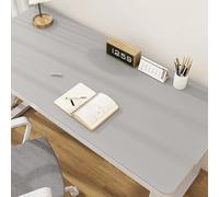 Tapete Mesa Escritorio Para Escribir 60x120cm 50x140cm, Tapete De Escritorio Ordenador Para Oficina/Hogar, Aislamiento Térmico Y Reducción De Ruido, Protección Ocular Con Luz Suave(Gray,60x140cm)