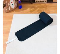 Tapete Montessori de mil cadenas de alta calidad, 1000 x 22,5 cm, tapete de tela de terciopelo negro para cadenas de cuentas largas, conteo de saltos y conceptos cuadrados, materiales matemáticos