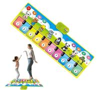 Tapete musical: aprendizaje electrónico de piano para bebés, juguete de alfombra, varios sonidos de instrumentos, superficie de juego de baile con teclado | Alfombra interactiva de actividades de educ