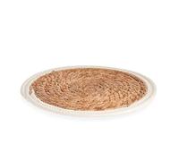 Tapete natural borde blanco 30cm colección KINVARA