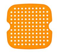 Tapete Orificios Reutilizable Silicona para Freidora de Aire | Antiadherente, Apto para Lavavajillas, Calentamiento Uniforme, Cocina, para Patas de Pollo y Chips, Naranja