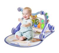 Tapete para actividades de recién nacidos: gimnasio neonatal con tapete de juegos andador, actividades educativas para guardería hogar con base antideslizante para desarrollo motor y juegos en int