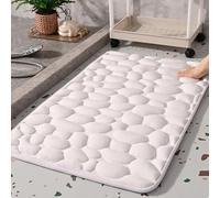 Tapete para baño,Tapete para bañera Absorbente Que Reduce Riesgo de caídas, Alfombrilla de baño, Alfombra de Duch(White,40x60cm)