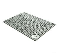 Tapete para café espresso con textura antideslizante, función de colección de derrames, material impermeable, cojín absorbente de golpes y diseño portátil compacto (gris individual)