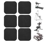 Tapete para caminadora - Almohadillas antideslizantes que absorben los golpes, juego de 6 piezas | Protección de gimnasio con reducción de ruido para el hogar, oficina, apartamento, garaje y