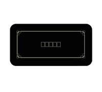 tapete para Cartas, Alfombrilla de diseño Juego for Jugadores, póquer Texas Hold'em, Mesa Casino Profesional for Fiestas en casa(Black,S)