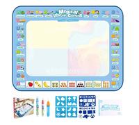 Tapete Para Dibujar Con Agua, Superficie Reutilizable, 80x60 Cm, Bloc Para Garabatos, Pintura Mágica Al Agua, Sin Desorden, Para Niños Pequeños, Niñas, Rellenos De Calcetines, Navidad, Pascua, Cumplea