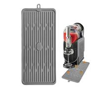 Tapete para estación de café, protector de silicona antideslizante, tapete de barra de espresso, para mesa de comedor, lugar de trabajo, hogar, cafetería, bar, cocina, sala de descanso, restaurante