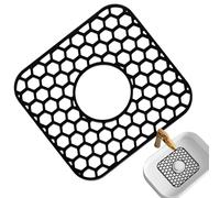 Tapete para fregadero de cocina: forro antideslizante grande de 12 x 11 pulgadas, rejilla protectora de silicona duradera para fregadero, almohadilla flexible para secar platos | Bandeja de encimera e