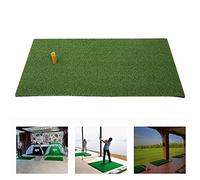 Tapete para Golpear, Tapetes de Césped para Práctica de Swing de para Práctica en Interiores y Exteriores, 61X31X1.5Cm, 424.5G, con tee de de Goma, Red de Entrenamiento de
