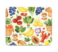 Tapete para platos con estampado vibrante de 23.6 x 19.7 pulgadas | Superficie de poliéster resistente a las bolitas, impresión de color brillante en la sala de estar y la cocina