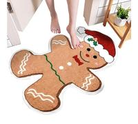 Tapete para Puerta, diseño de Hombre de Jengibre, tapete Suave para baño y Entrada, decoración navideña para el hogar, Sala de Estar o decoración, Rollo al Realizar el Pedido