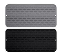 Tapete Para Secar Platos, Tapete De Silicona Para Fregadero, Protector Contra Salpicaduras Para Fregadero De Cocina, Tapete Para Secar Platos De Silicona, 2 Uds.