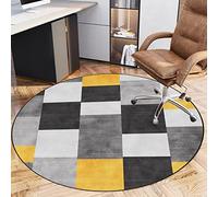 Tapete para silla de videojuegos para oficina y hogar, antideslizante, redondo, protector de escritorio de 120 cm, alfombra para suelos duros y alfombras, tapete multifuncional para silla mejorada