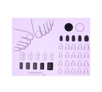 tapete para uñas, tapete para uñas para tecnología de uñas - Alfombrilla de silicona para práctica de uñas para manicura,Guía profesional de pegatinas para uñas, herramientas de manicura para uñas, al