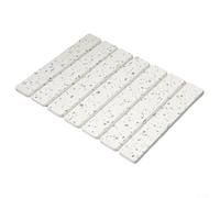 Tapete plegable de secado de platos de diatomeas de 40 x 30 cm, protector de encimera de cocina súper absorbente para platos, cristalería y utensilios, diseño de secado rápido y ahorro de espacio