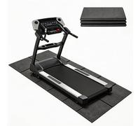 Tapete plegable para caminadora, 148 x 61 cm, impermeable, antideslizante, protector de suelo de alta densidad, tapete para bicicleta estática para caminadora, bicicleta estacionaria, elíptica y banco
